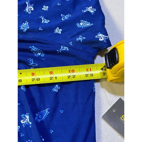 Style & Co Womens 1X Floral Off-Shoulder Knit Top Abyss Blue - Picture 6 of 9